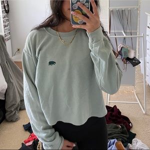 brandy green crewneck sweatshirt